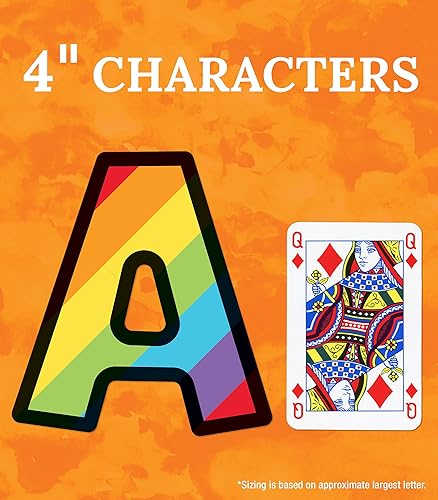 Miniatura 5 de Carson Dellosa We Belong - Letras de tablón de anuncios moteadas de 4 pulgadas para aula, letras del alfabeto, números, puntuación y símbolos,