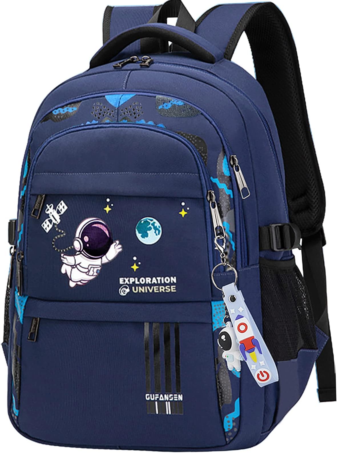 Astronaut Backpack for Boys Teens, Large Capacity School Bag Bookbag for Kids Elementary Middle