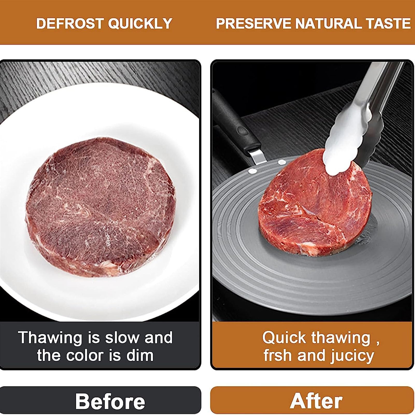 Tissting Difusor de Calor, 28cm 6mm Placa para Gas Difusión de Calor Aluminio Antideslizante Estufa Bandeja Superior Conducción de Calor Placa de descongelación Rápida para Estufa de Gas