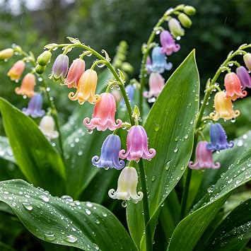 Perennial Lily of the Valley Bulbs for Planting UK-Rare Color-Grow Well-Excellent Display-Suitable for Outdoor & Indoor-5bulbs-A