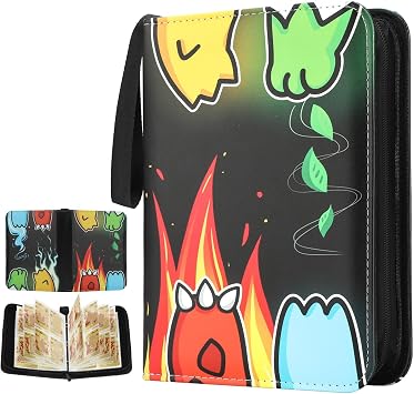 Card Binder for Pokemon 4 Pocket, Collection Card Holder Folder 480 Pocket 60 Pages
