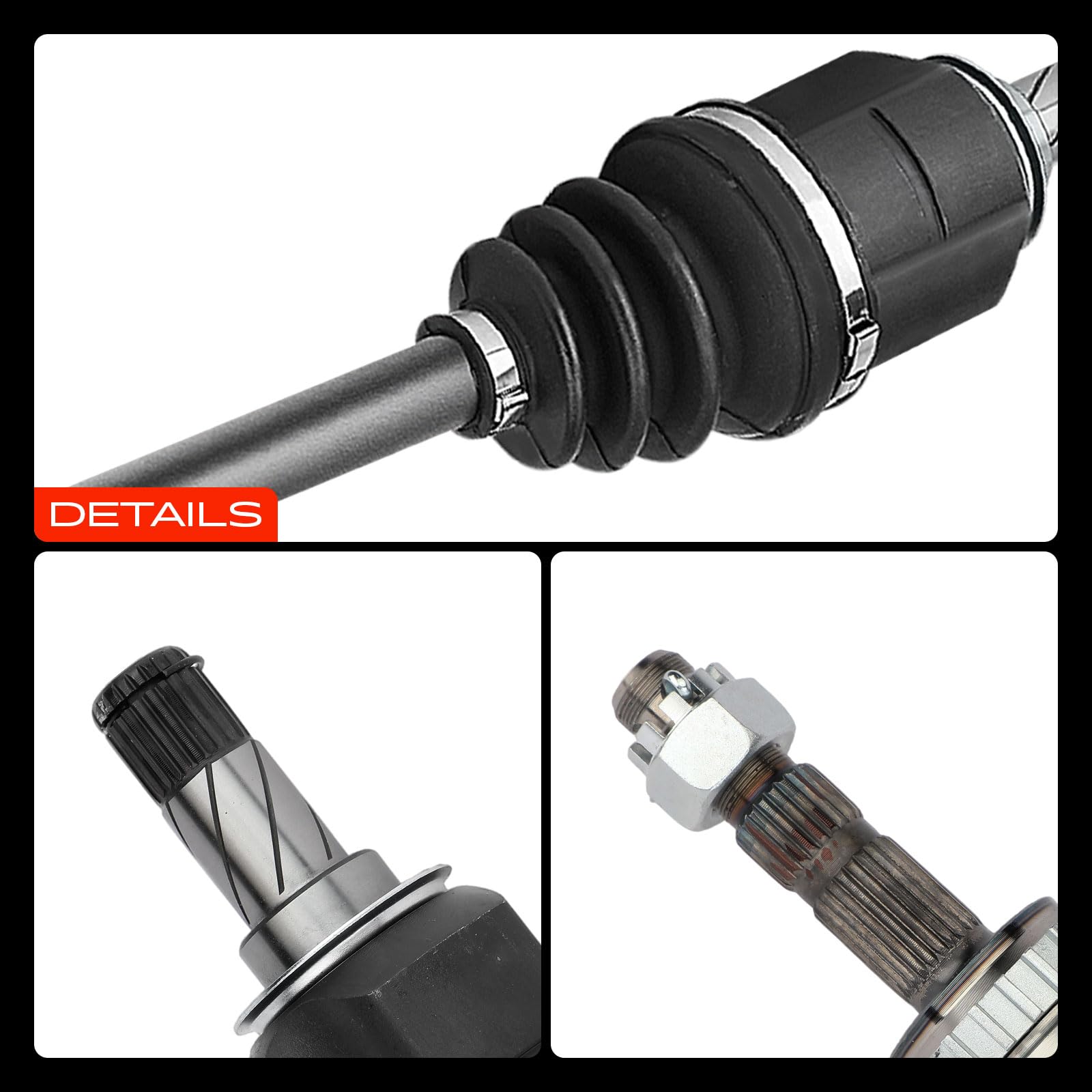 Frankberg Eje de transmisión con anillo ABS eje delantero izquierdo | Compatible con: Tour combinado, Caja combinada/MPV, Corsa C Caja/Hatchback X01, Corsa C X01, Tigra Twintop X04