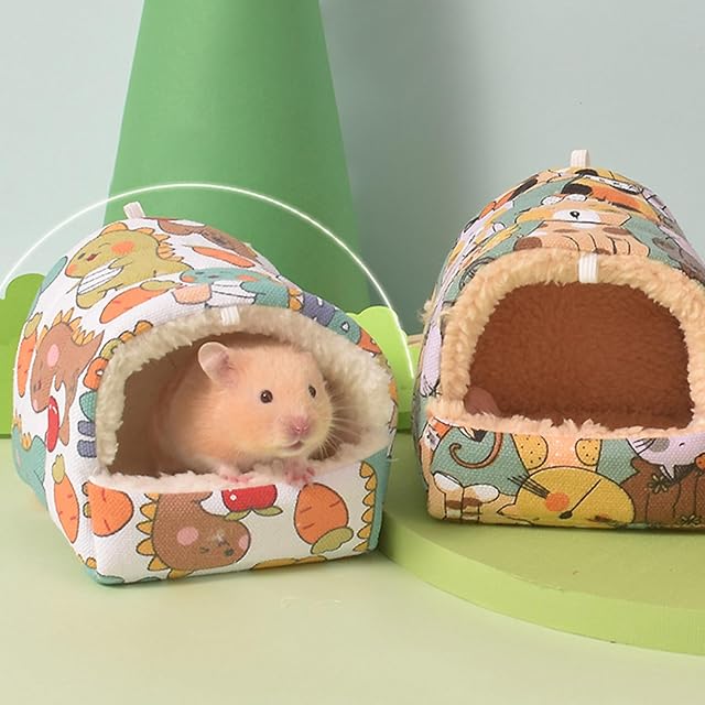 Foto 5 de 8 de tinysiry Cama para hámster para Invierno, Mini Nido para Dormir de algodón para hámster, Nido para hámster