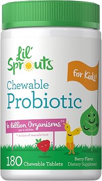 Carlyle Chewable Probiotics for Kids | 180 Tablets | 6 Billion CFUs