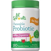 Carlyle Chewable Probiotics for Kids | 180 Tablets | 6 Billion CFUs