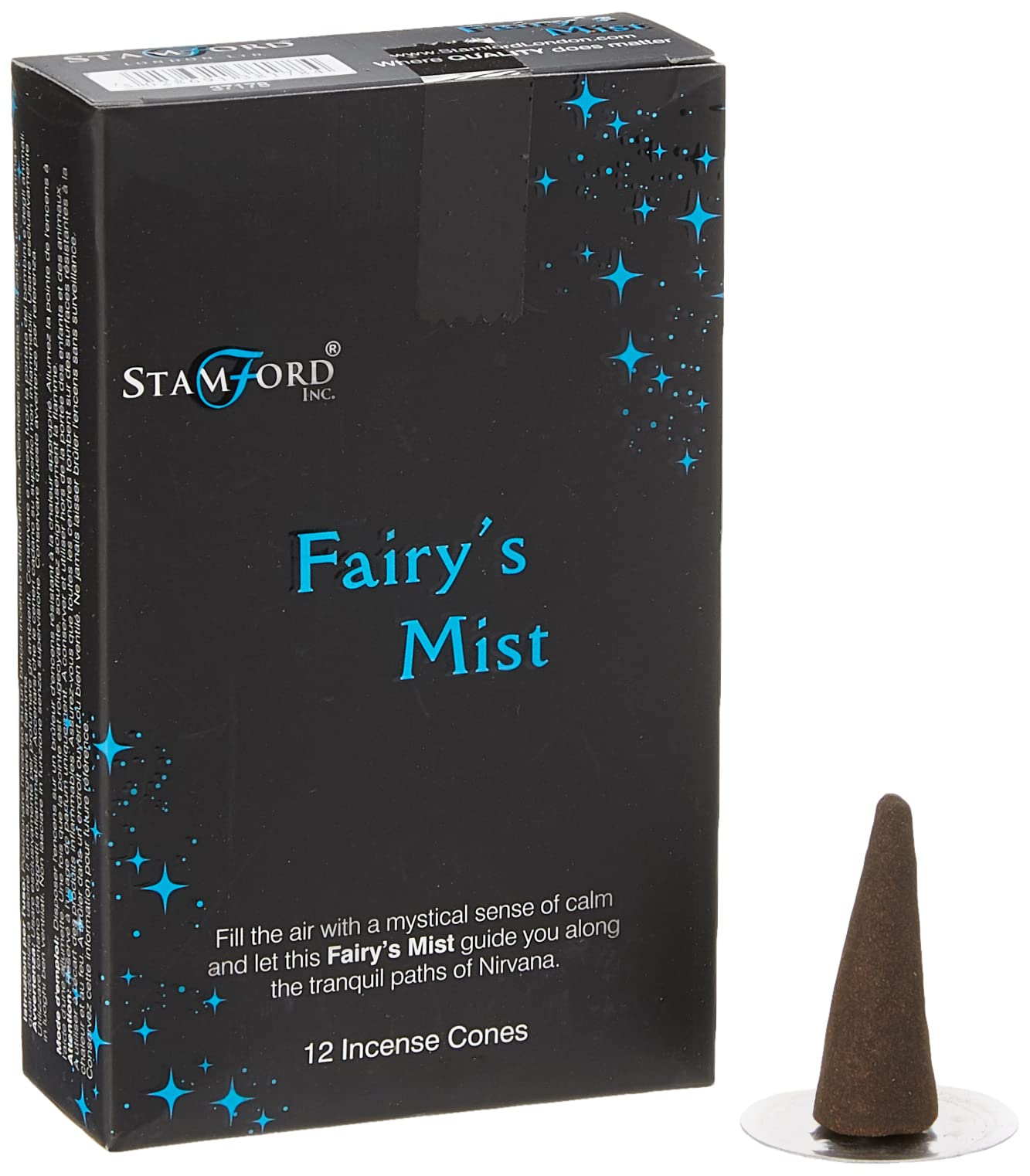 Stamford Fairy Mist Incense Cones,Packof12,