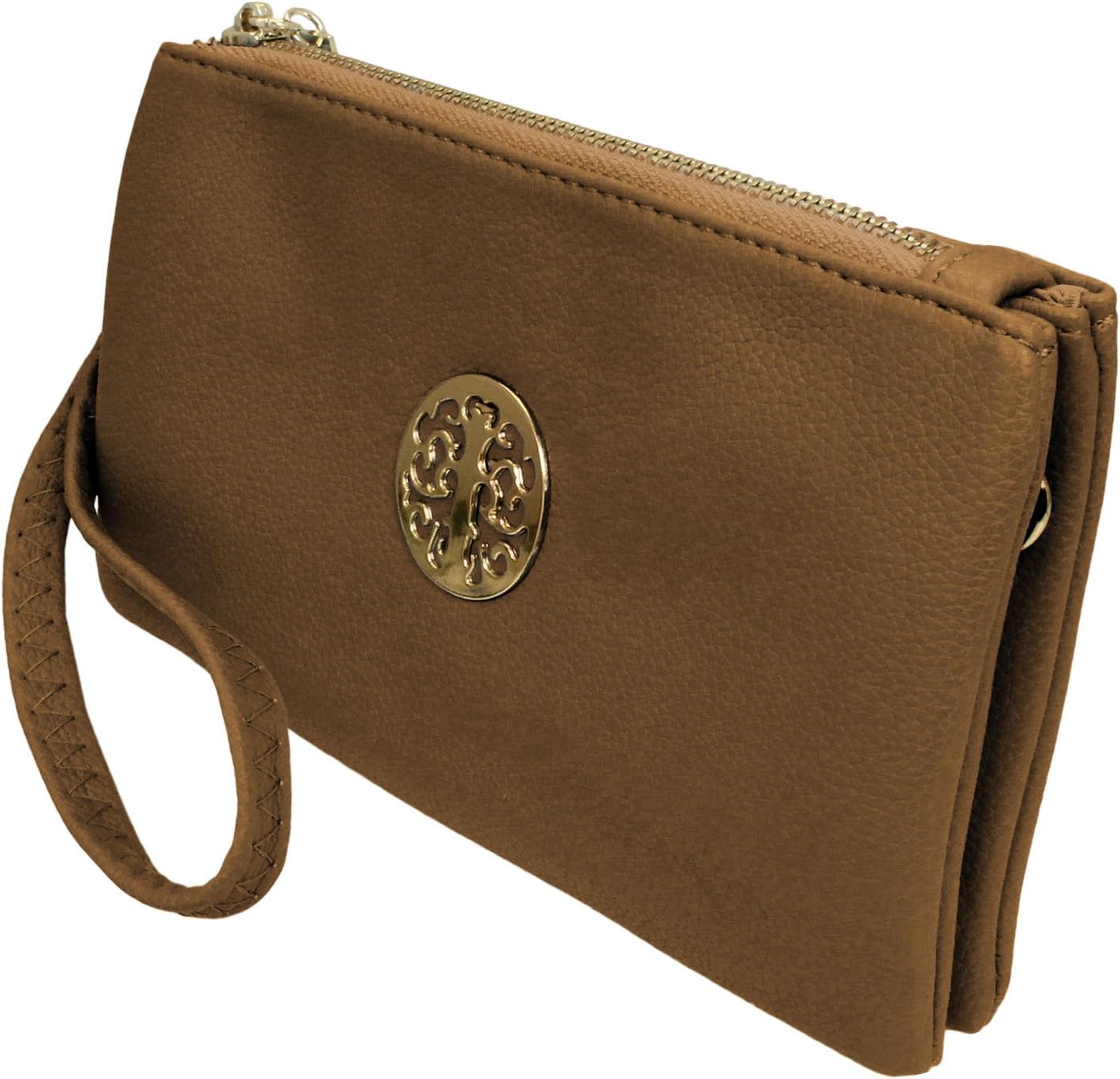 Small Clutch Bags with Wristlet and Long Adjustable Strap - Packaged With FREE Elegant Tiana Marie Dust bag