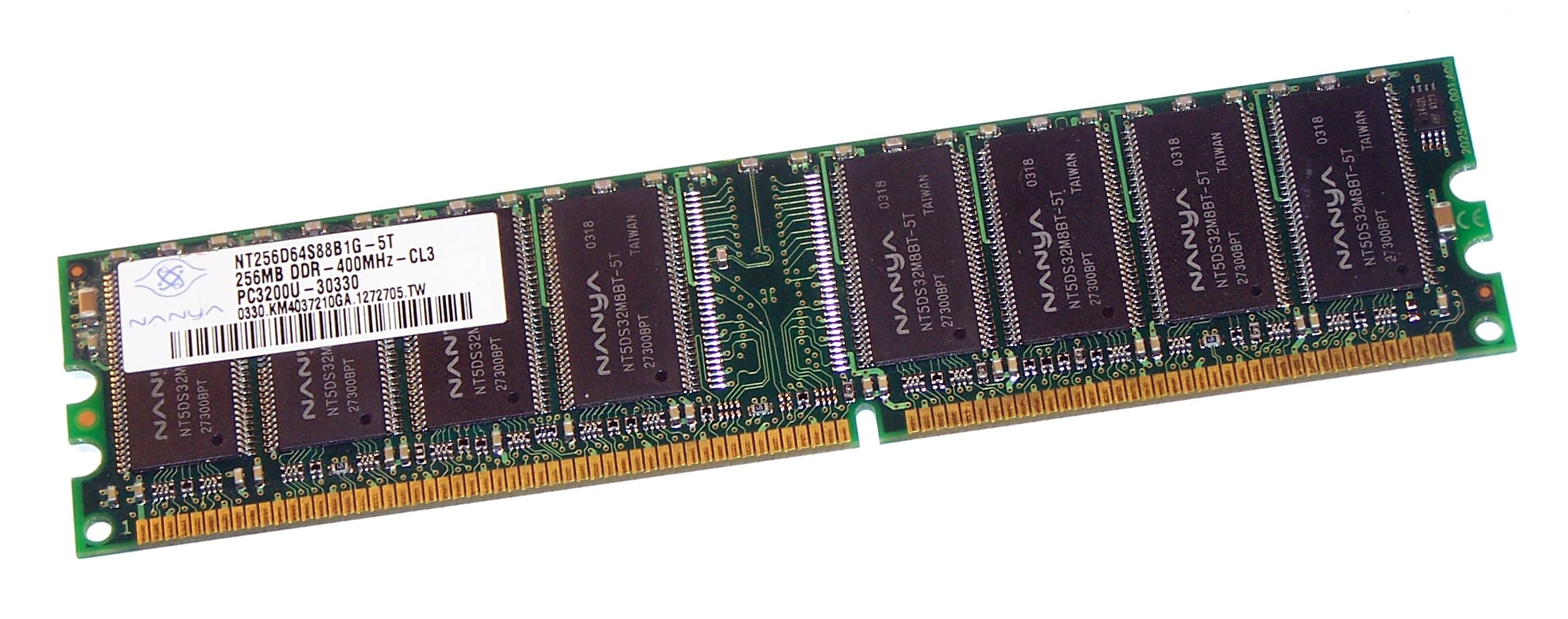 Nanya 256MB DDR RAM PC3200 184-Pin DIMM Major/3rd at Amazon.com