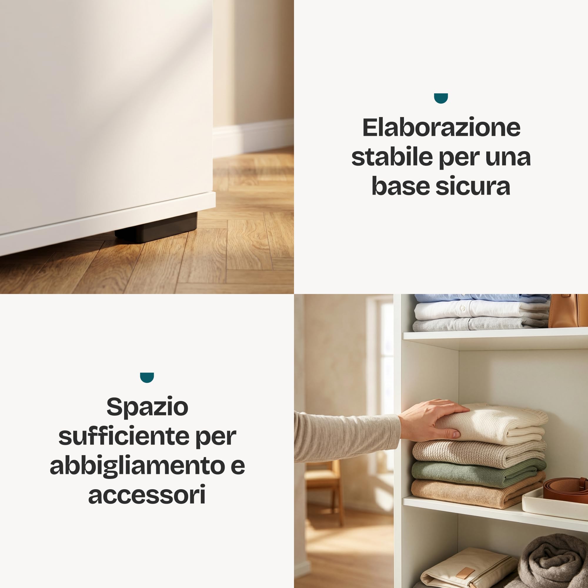 [en.casa] Armadio Multifunzionale con Anta Bianco 175x37x35 cm | Mobile Alto Contenitore 5 Ripiani Scomparti Bagno Cucina Lavanderia Camera da Letto Asciugamani Alimenti