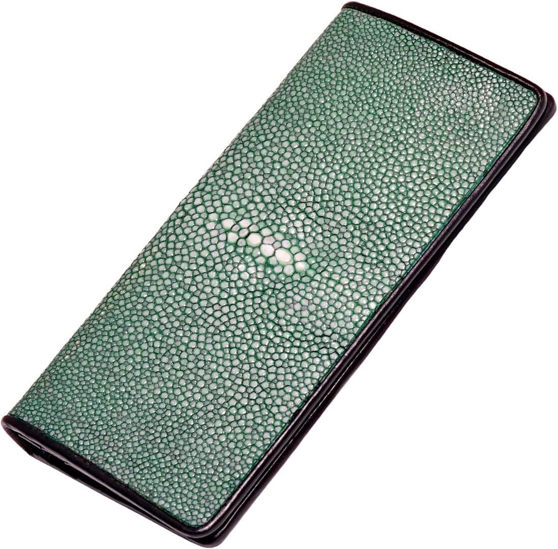 スティングレイ ラウンドファスナー エイ革 金ファスナー エメラルド