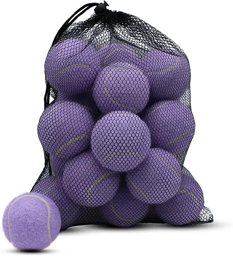 Miniatura 9 de Magicorange Pelotas de tenis, paquete de 12 pelotas de tenis de entrenamiento avanzado, pelotas de práctica, vienen con bolsa de malla para un fácil
