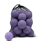 Magicorange Tennis Balls, 12 Pack Advanced Training Tennis Balls Practice Balls, Pet Dog Playing Balls, Come with Mesh Bag for Easy Transport, Good for Beginner Training Ball (Light Purple)