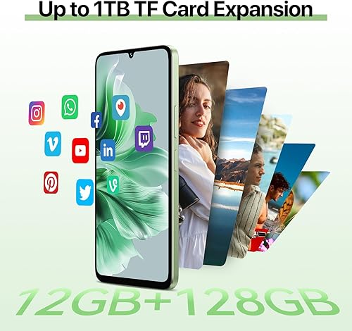 Miniatura 8 de UMIDIGI G9C Android 14 - Teléfono celular desbloqueado, Octa-core de 12 GB + 128 GB, expansión de 1 TB desbloqueado, 6.75 pulgadas HD+ 90 Hz