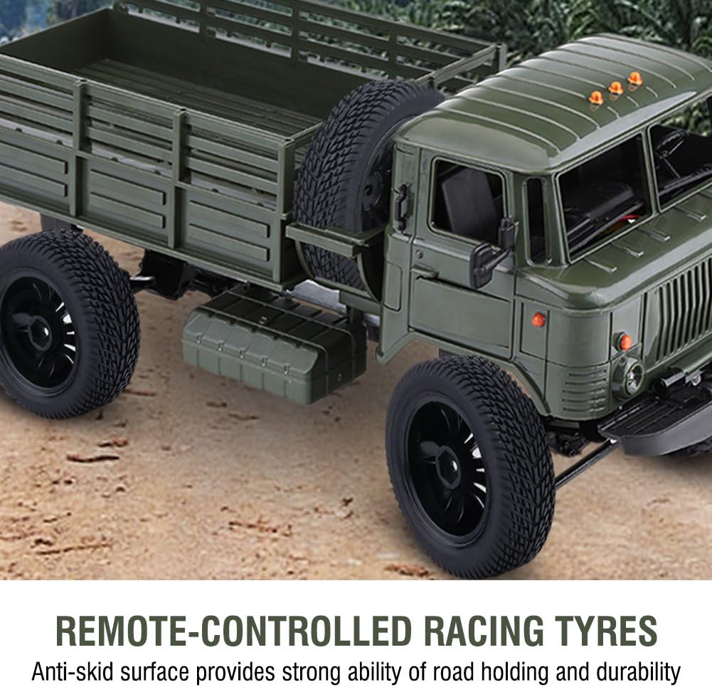RC Car Tires, Durable Rubber with Lightweight Plastic Hubs 1:12 RC Wheels 2Pcs Set for Racing Off-Road Trucks Hobbyists