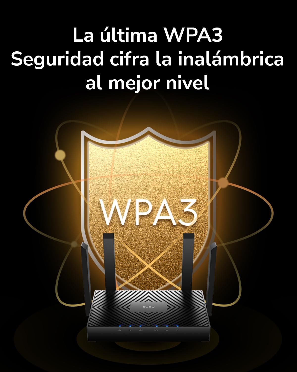 Cudy Router Wi-Fi 6 de Doble Banda AX3000, 802.11ax, 160 MHz, MU-MIMO, OFDMA, WireGuard, OpenVPN, WPA3, WR3000