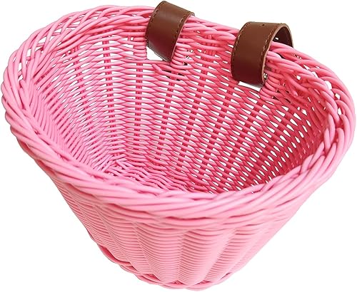 Miniatura 3 de Kit de accesorios de decoración de bicicleta para niñas, cesta de bicicleta tejida a mano, cuentas de radios de rueda de bicicleta para niños, cinta