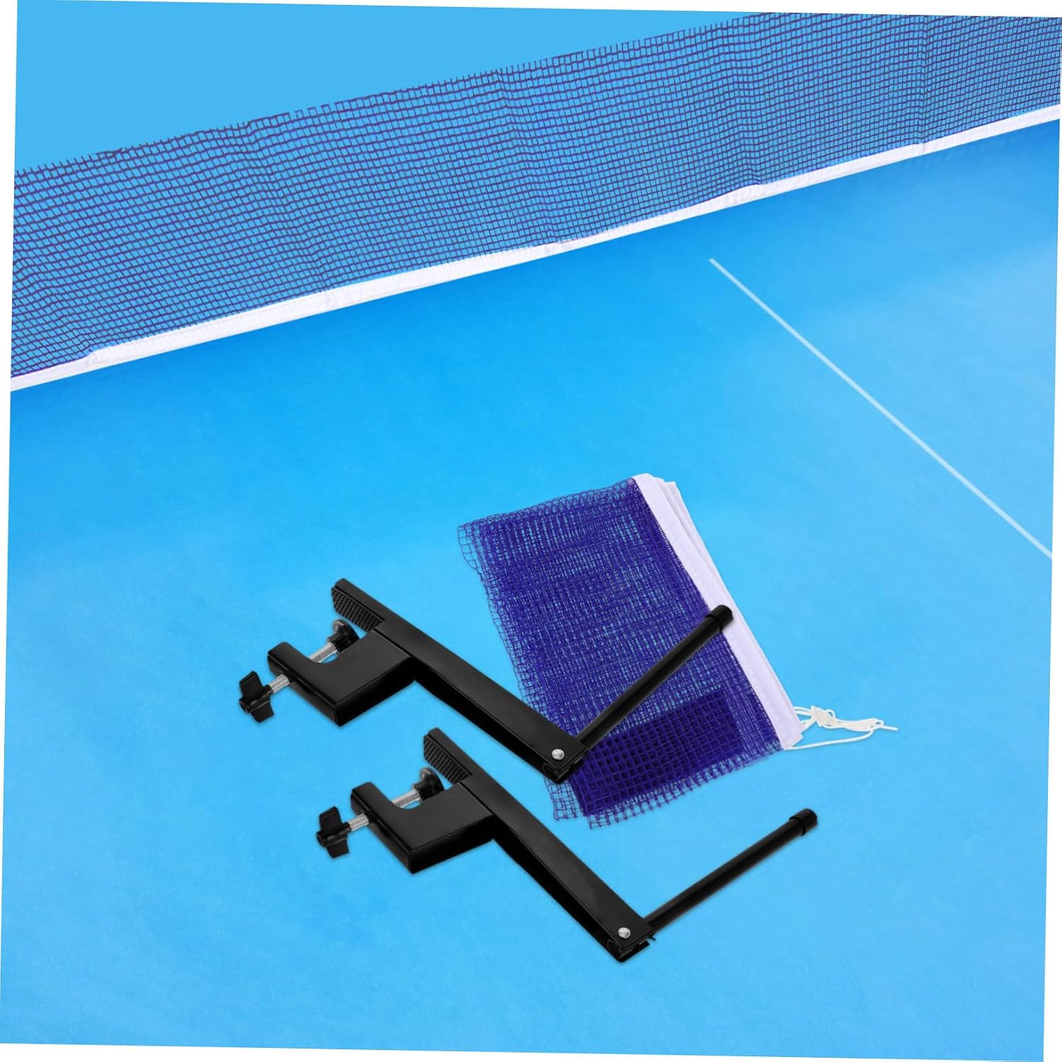 Expandable Pong Net Set Post Portable Table Tennis Net for Outdoor Indoor Game Table Accessories