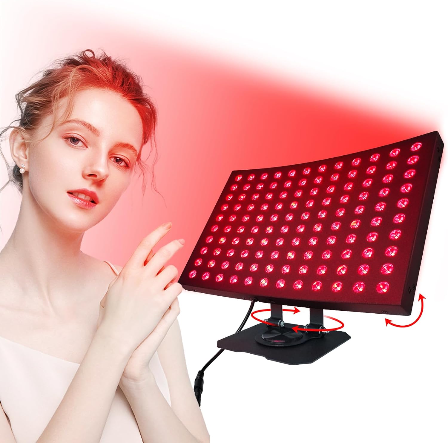 2025Newest Model Red Light Therapy Device Enhanced Strong Energy Red Infrared Light (Black)