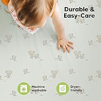 Vista 7 de 2 paquetes de sábanas ajustadas para mini cuna - 38x26 Sábanas Pack N Play para colchón Pack and Play, algodón orgánico, ropa de cama transpirable