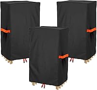 Vista 7 de Funda plegable para silla, bolsa de almacenamiento impermeable – Resistente tela Oxford 420D protector de silla con asas, se adapta a sillas