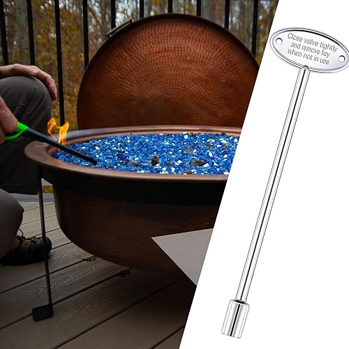 Miniatura 11 de Tondiamo 2 llaves universales de válvula de gas para fogatas de gas, repuesto de latón pulido para chimenea al aire libre, se adapta tanto a bolas