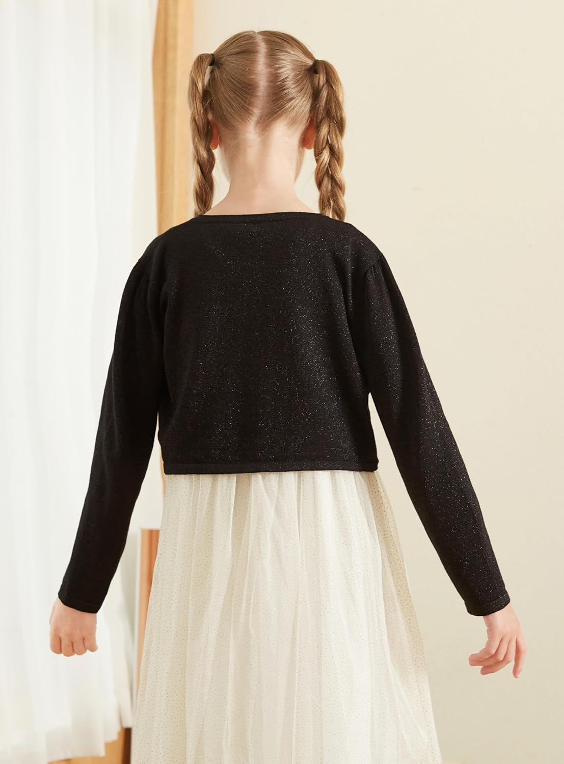 UMELOK Girls' Sparkly Shrug Cardigans - Image 4
