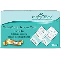 Vista 7 de Easy@Home Kit de prueba de drogas de 5 paneles: THC, BZO, COC, MET, OPI, paquete de 10 pruebas instantáneas de orina multifármacos para rastrear