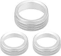 Vista 11 de Calcomanías para pomos de aire acondicionado de automóvil, cubierta de perilla para interruptor de radio de CA para Dodge Durango 2014-2020