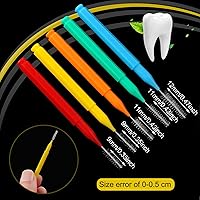 Vista 2 de Patelai 100 piezas de cepillos para limpiador, cepillo interdental, palillo de dientes, cabezal de hilo dental, hilo dental, higiene dental, hilo