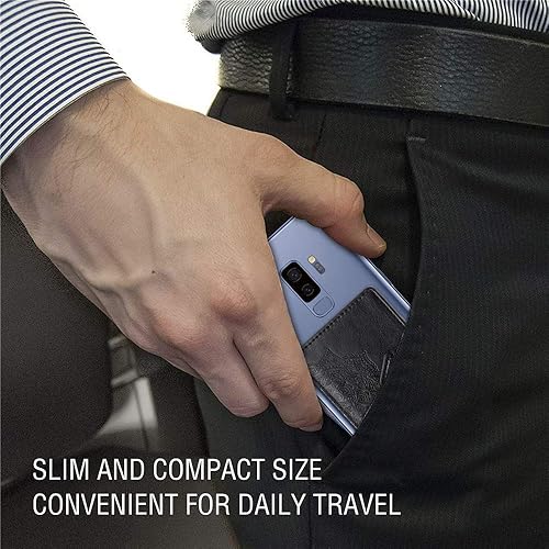 Miniatura 7 de Ropigo Cartera con diseño de mandala para teléfono celular, tarjetero para la parte posterior del teléfono, bolsillo adhesivo 3M, funda para