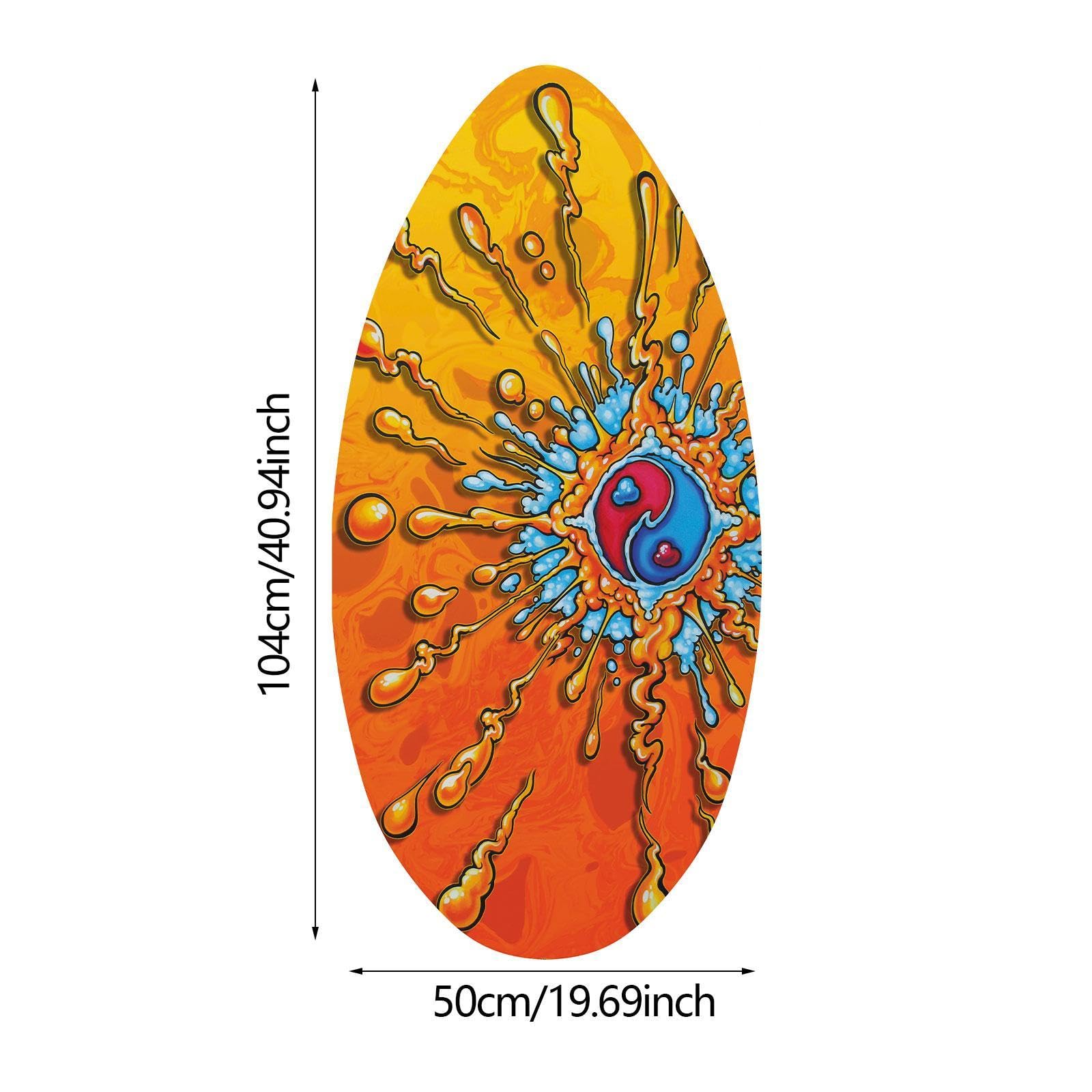 41" Skimboard, Holz Bodyboard, Gleitendes, Leichtes Surfbrett Aus Holz, Skimboard Wassersurfbrett für Kinder Und Jugendliche