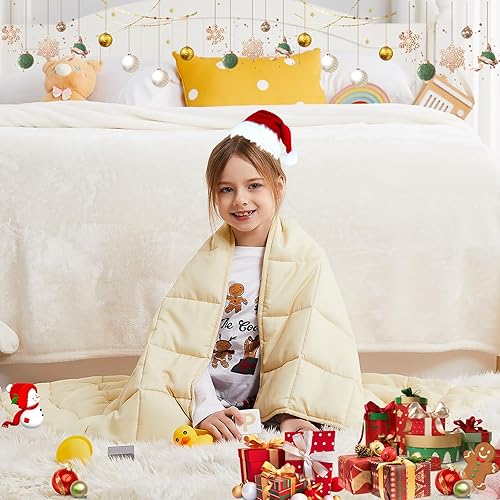 Miniatura 96 de HOSUKKO Manta con peso, manta pesada de unicornio rosa de 3 libras, manta transpirable (36 x 48 pulgadas, 3 libras)