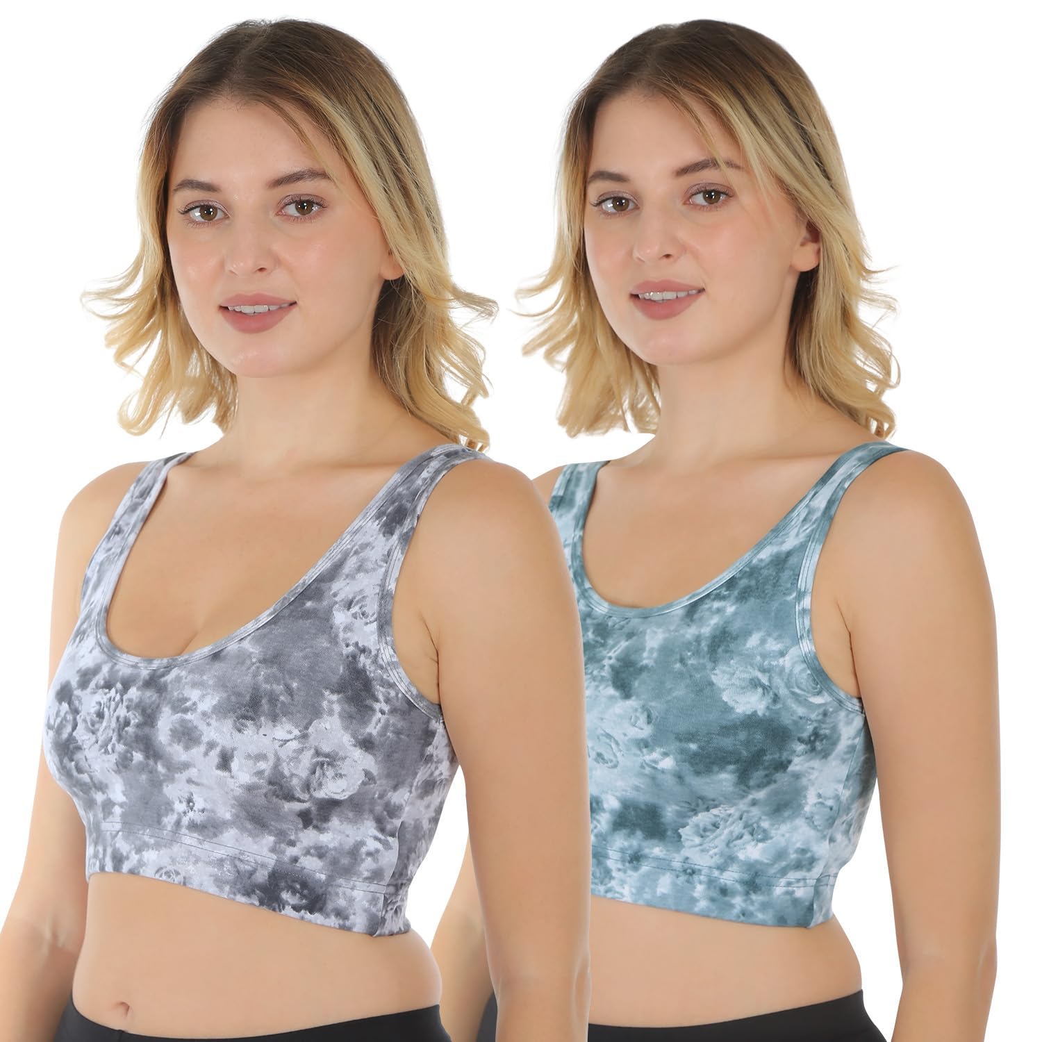 poojaragenee Comfortable & T-Shirt Soft Sports Women/Girls Bra for Fitness Combo Pack of 2-picture-22