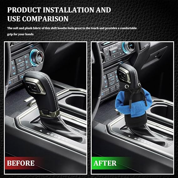 Universal Gear Shift Cover - 4.76Inch Funny Shifter Hoodie, Car Shifter Stick Protector Decoration for Most Car Gear Shift Levers