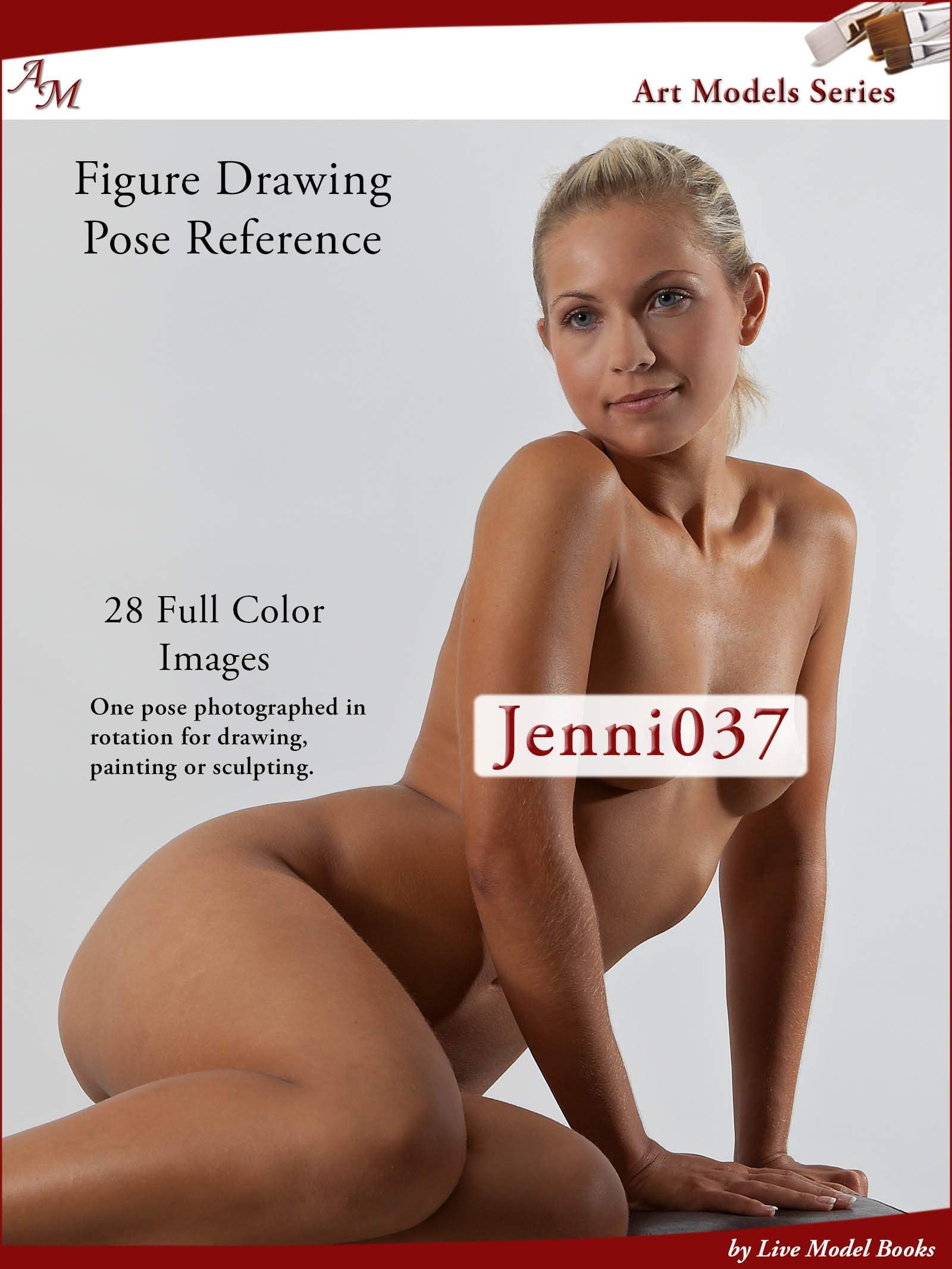 Art Models Jenni037: Figure Drawing Pose Reference (Art Models Poses) Kindle Edition