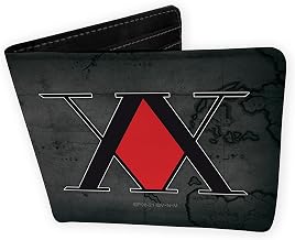 ABYstyle Hunter X Hunter Cartera Emblema Vinilo, Negro, Negro, Negro, Clásico