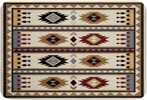 KXO Tapetes occidentales con diseño geométrico vintage, estilo bohemio, occidental, para exteriores, decoración occidental, para exteriores,