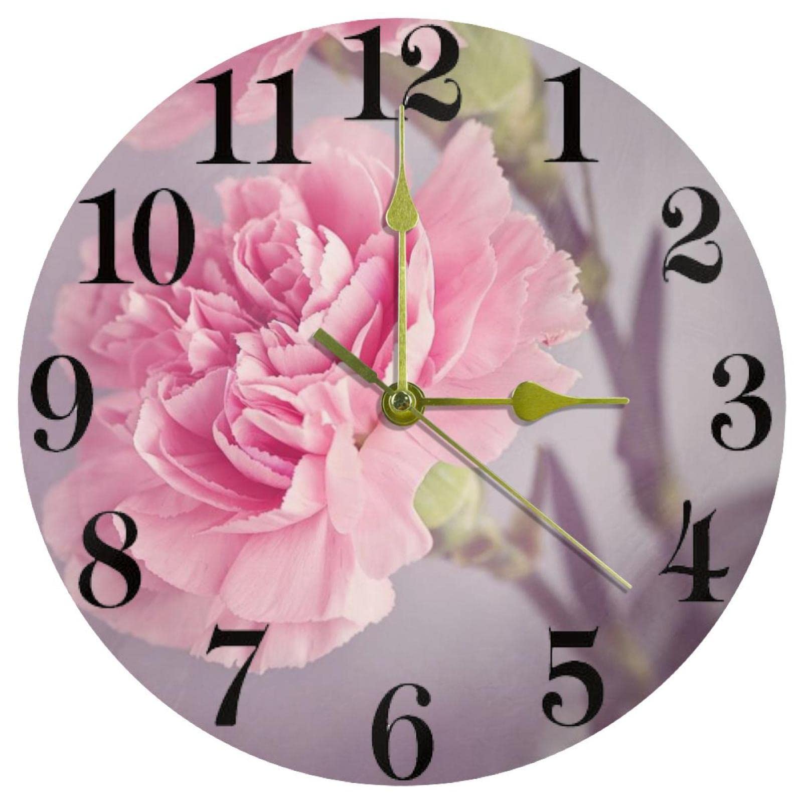 Horloge murale ronde silencieuse de 25,4 cm pour harmoniser votre cuisine ou votre espace de vie