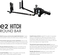 Vista 6 de Fastway e2 - Enganche de barra redonda de control de balanceo de 2 puntos, 94-00-1000, clasificación de peso de remolque de 10,000 libras