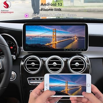 Android 13 Screen Upgrade 10.25inch HD1920 Display Monitor Multimedia Player GPS Navigation for Mercedes Benz C GLC 2014-2018 C180 C200 C220 C250 C300 C350 C320 C63 W205 NTG5.0 System