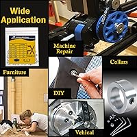 Vista 3 de Tornillos prisioneros de punta cónica, 48 piezas (M3, M4, M5, M6), cabeza hexagonal, tornillos prisioneros métricos de acero inoxidable 304, varios