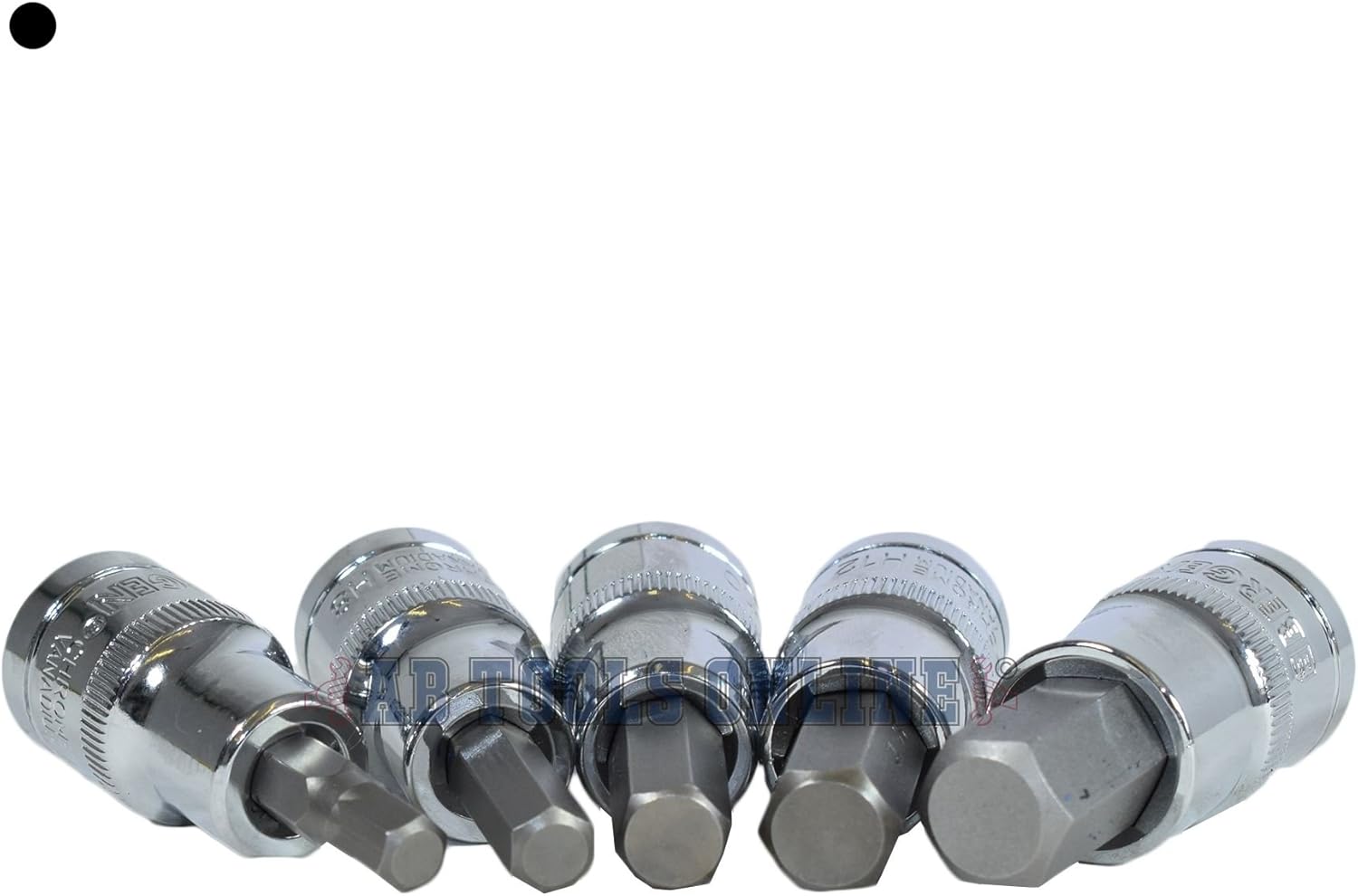 Hex/Allen Sockets Key Bits 1/2" Drive Metric Sizes 7mm - 14mm 5pcs