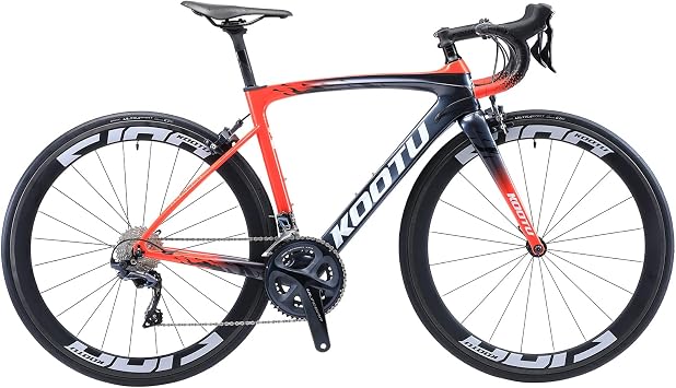 KOOTU Bicicleta Carretera Carbono, Bicicleta de Carretera Carbono T800 con  Shimano ULTEGRA R8000 22 Velocidad, Bici Carretera Ultraligera 700C para  Hombres y Mujeres : Amazon.es: Deportes y aire libre