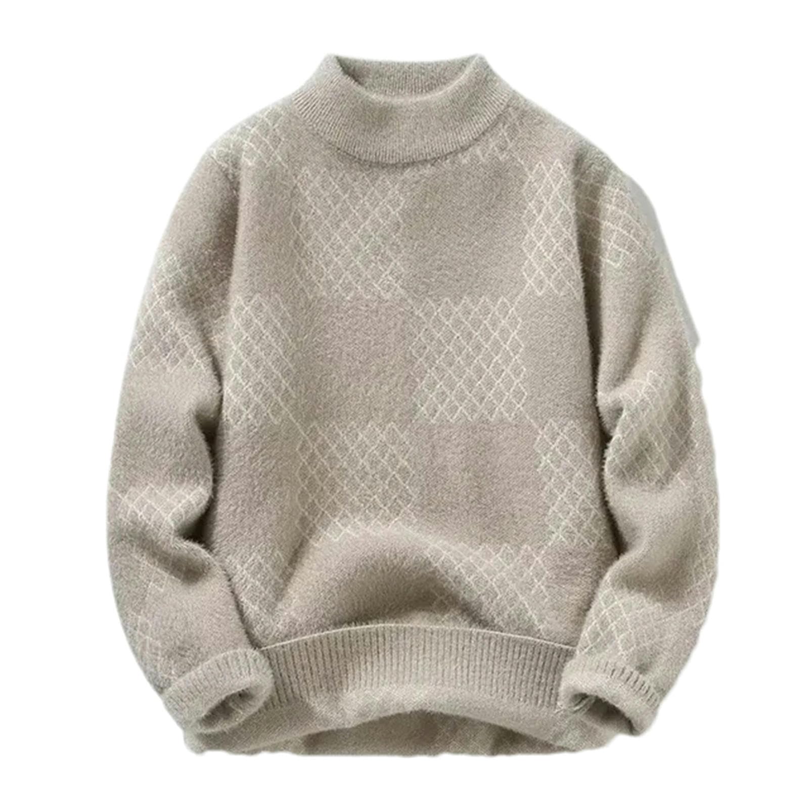Autunno/Inverno Girocollo Addensato Maglione per gli Uomini Lavorato A Maglia Maglia Maglia Pullover Maglione