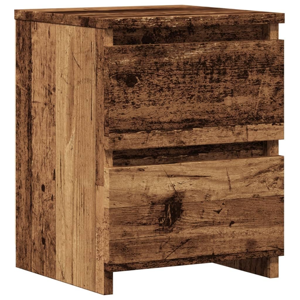 Table d'appoint style industriel en bois pour un salon ou une chambre chaleureuse