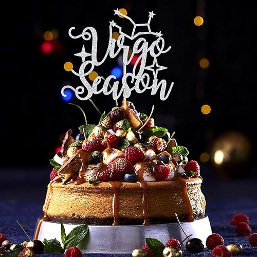 Miniatura 3 de Decoración para tartas de la temporada de Virgo, gran energía Virgo / agosto septiembre, decoración de pastel de cumpleaños, 12 constelaciones del