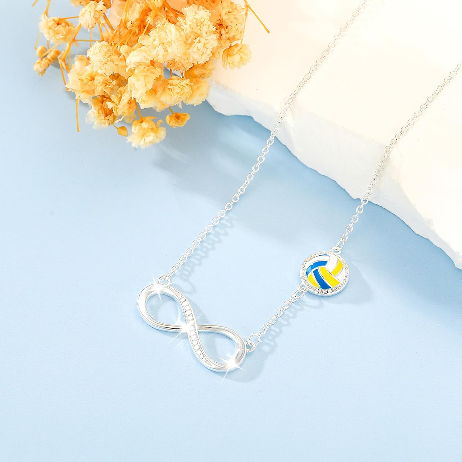 Softball/Football/Volleyball/Soccer/Basketball Necklace for Girls,Sports Accessories Jewelry Gifts for Teen Girls Players Fan Coach Team - Image 4