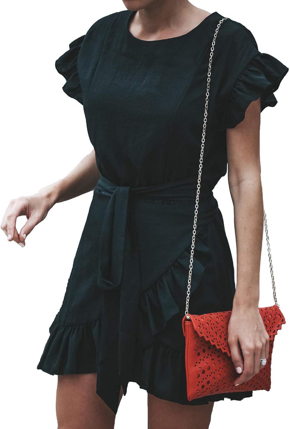 Ruffle dress amazon Clearance