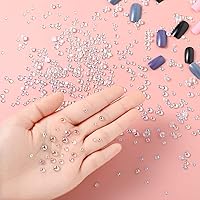 Vista 6 de 1400 piezas de gotas de agua de rocío, simulación de gotas de rocío, cuentas redondas de resina para manualidades, álbumes de recortes
