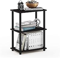 Vista 207 de Furinno Turn-N-Tube - Estantería de exhibición multiuso, de 4 niveles, con tubos redondos, color rosa y blanco